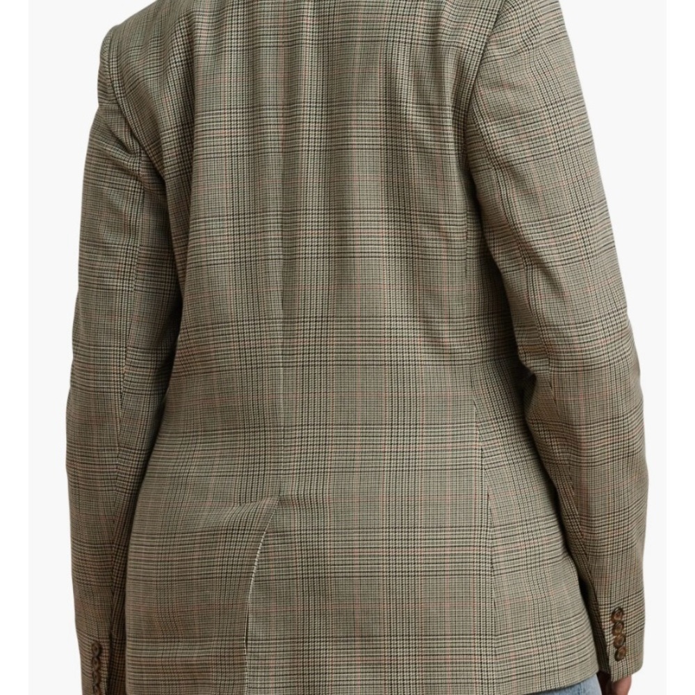 Lauren Ralph Lauren NWT Glen Plaid Cotton-Blend Twill Blazer - Picture 5 of 12